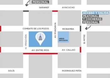 Restricciones de Tránsito en el Congreso por la Comparecencia de Manuel Adorni