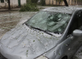 Intensas tormentas y granizo: las imágenes de la ciclogénesis que afecta al centro del país