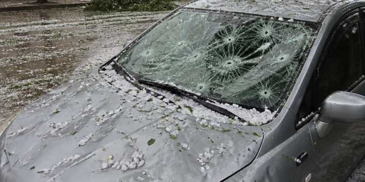 Intensas tormentas y granizo: las imágenes de la ciclogénesis que afecta al centro del país
